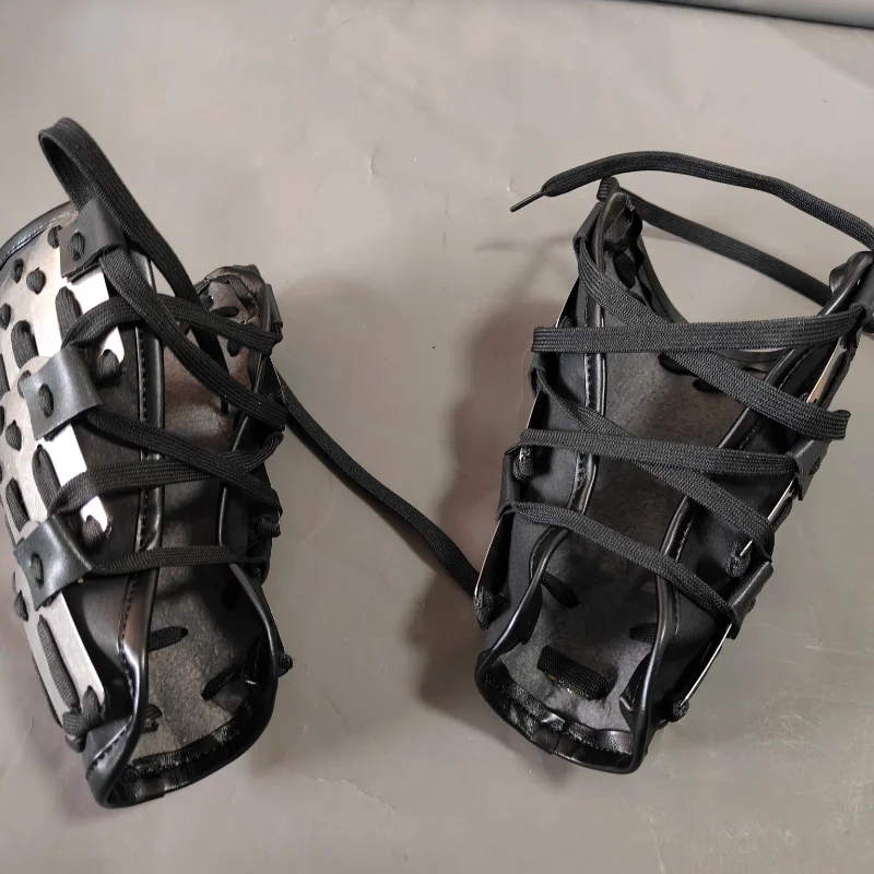 Armadura táctica ligera para exteriores, armadura de hombro, protectores de brazo de Metal, protectores de manos y muñequeras - imagen 3