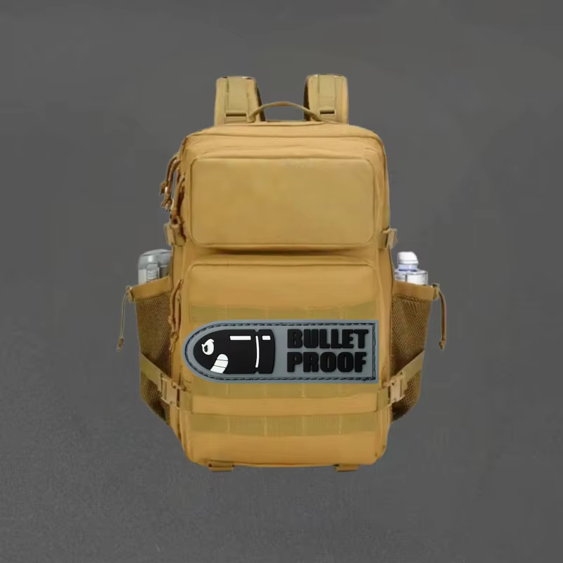Insignia militar de PVC con velcro para chaleco táctico