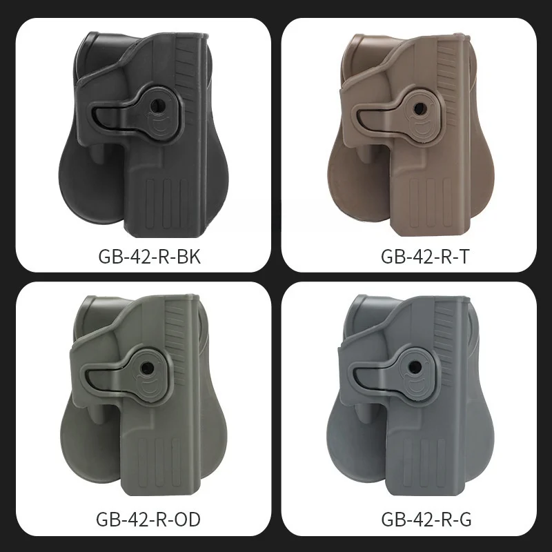 Funda táctica extracción rápida para pistola Glock 17 – Polímero - imagen 3