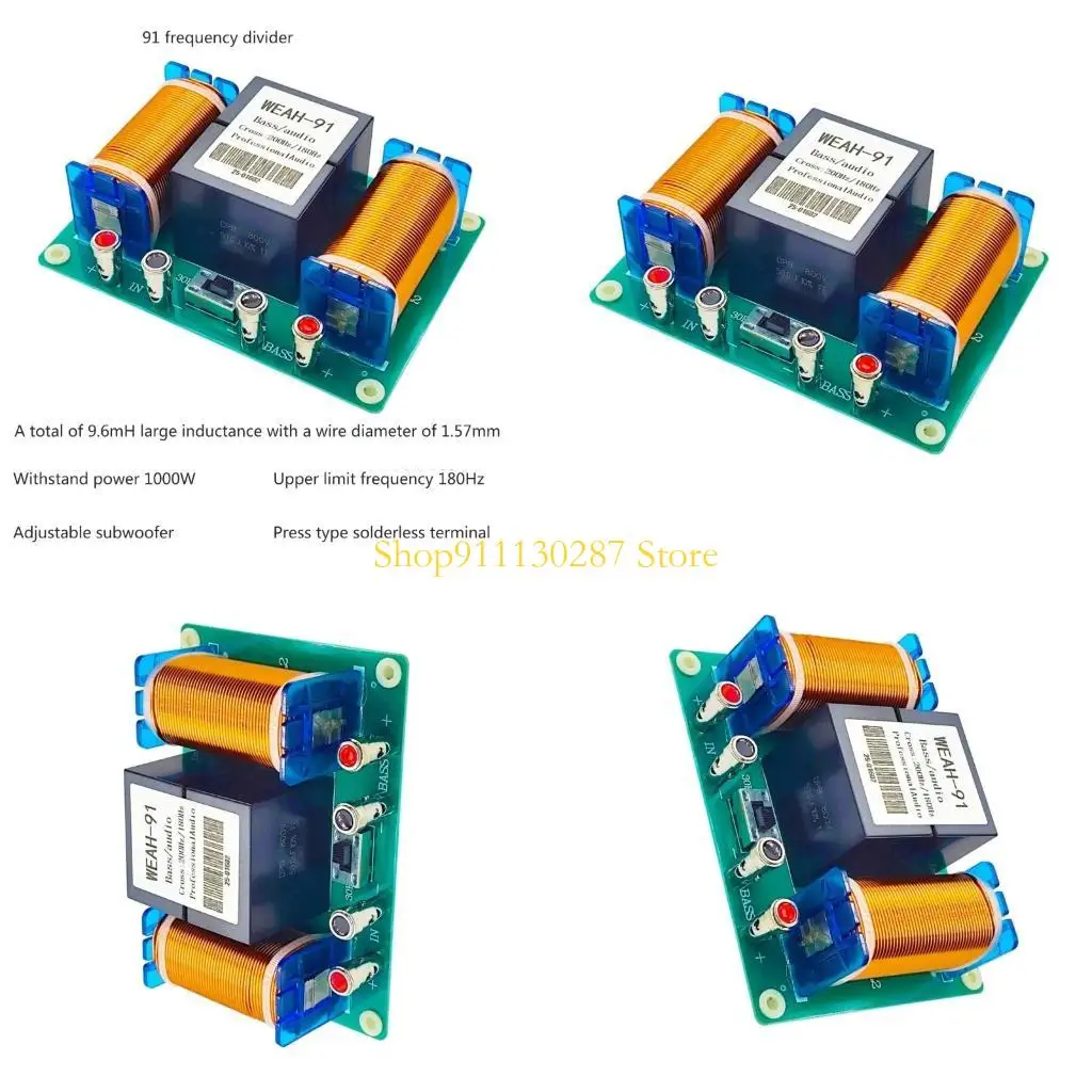 J1HC 1000/2500W Divisor cruce Divisor Bass Subwoofer Componente Filtro altavoz