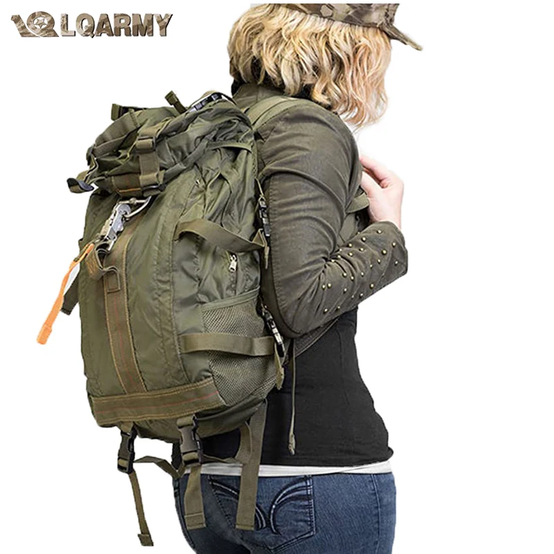 LQARMY Mochila de viaje para senderismo, mochilas para senderismo y acampada, mochila impermeable para senderismo, mochila ligera de viaje para deportes al aire libre - imagen 2