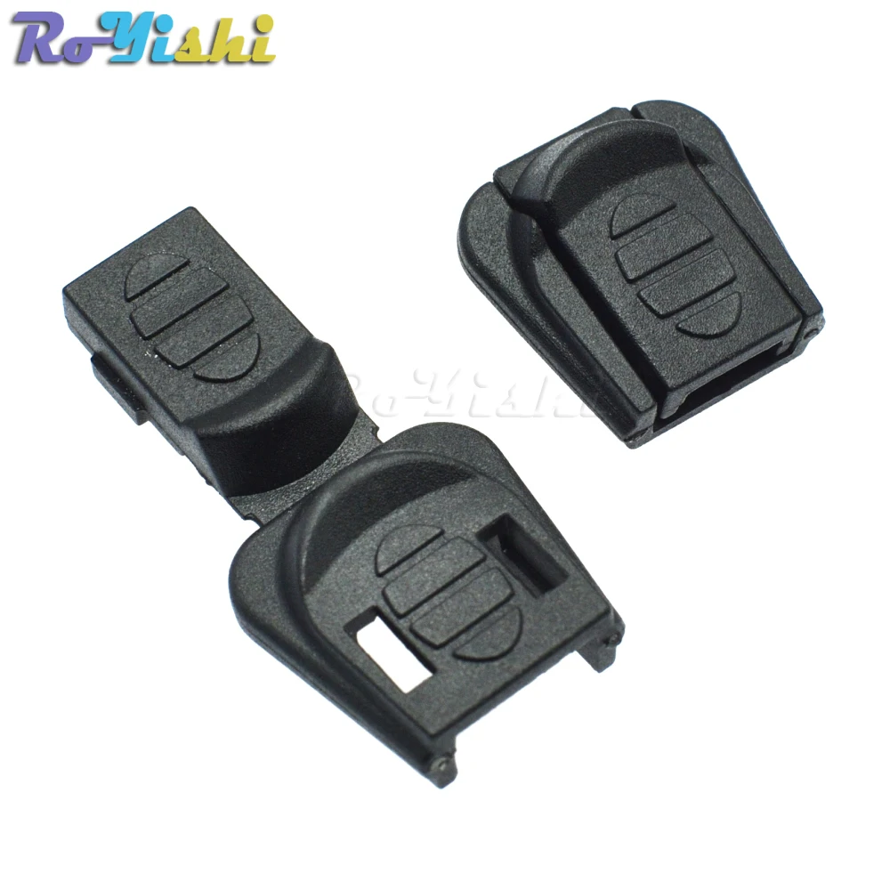 Tiradores de cremallera, tapón de cable, bloqueo final, Clips con cremallera, hebilla de cuerda, Paracord negro - imagen 4