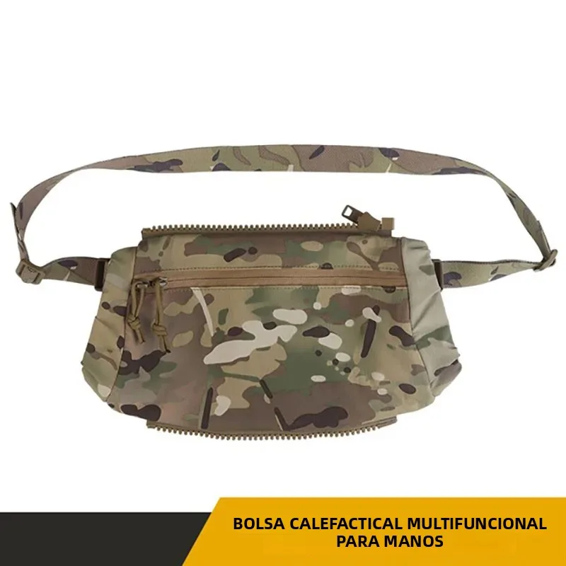 Bolsa táctica para calentador de manos, guantes gruesos para deportes al aire libre, caza, tiro, entrenamiento, guantes resistentes al frío, paquete de cintura de almacenamiento portátil - imagen 2