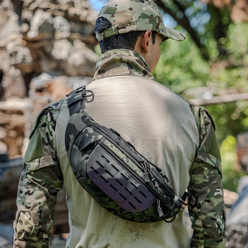 Mochila multifuncional para senderismo al aire libre para hombre, bolso de cintura duradero de tela Oxford impermeable, bolso cruzado de viaje de gran capacidad - imagen 5