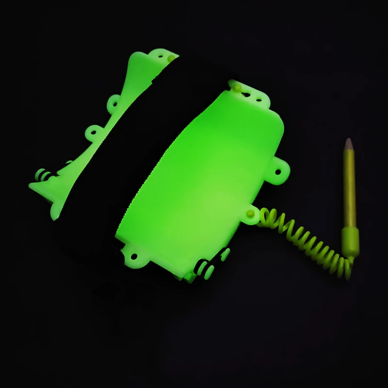 Tablero de escritura de muñeca brillante PMMA, buceo nocturno, libro de registro de escritura, correa de estilo de muñeca profesional luminosa, textilista DIY - imagen 2