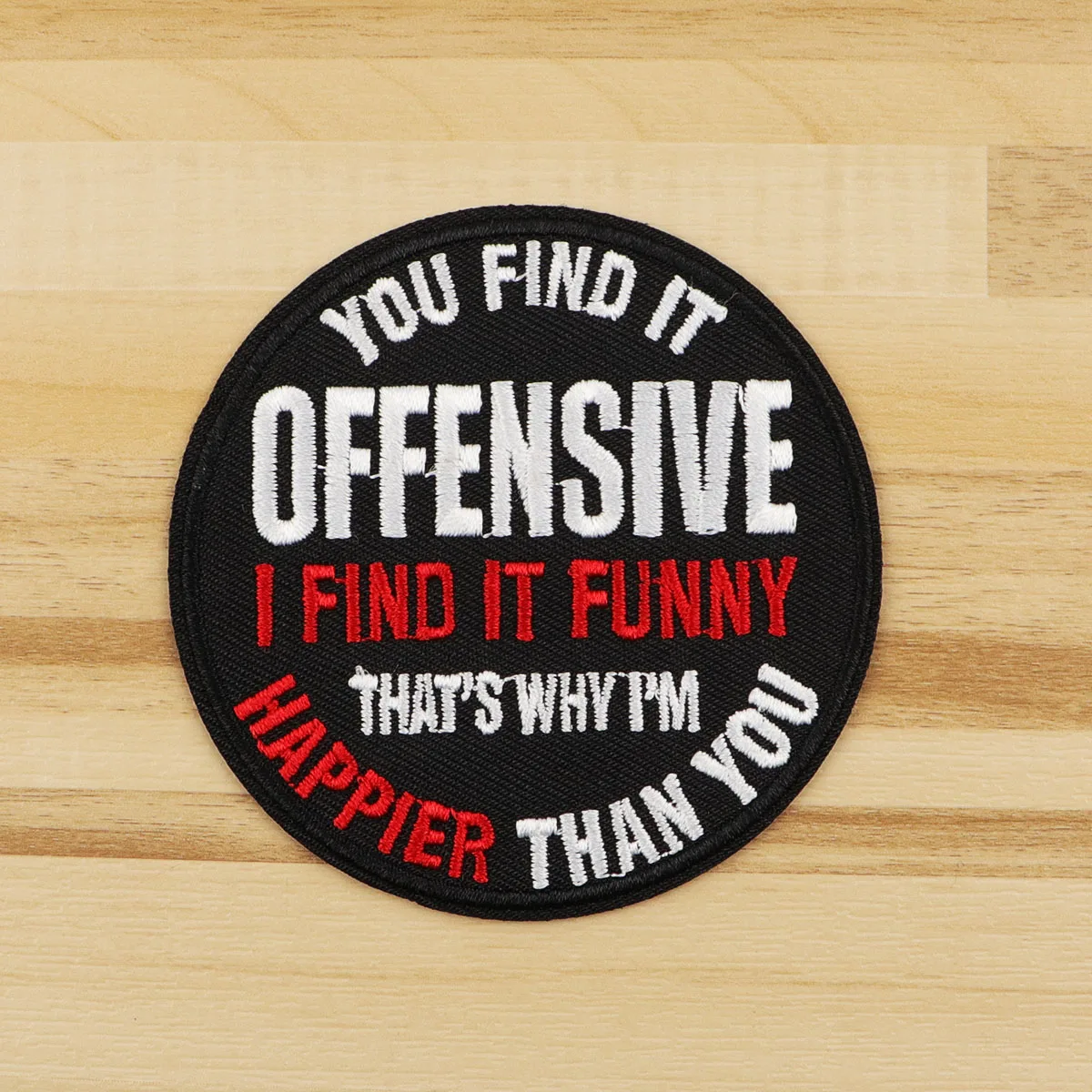 Parche bordado para planchar I FIND IT FUNNY - accesorio de ropa - imagen 3