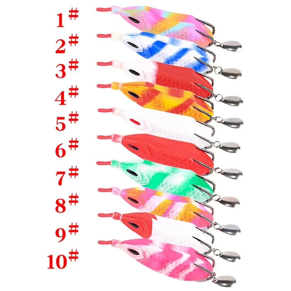 Luya-señuelo biomimético de borde, flotador de modificación, sapo venenoso, lentejuelas de goma, Thunderfrog, 9,5 cm/16g, equipo de pesca en caja, 1 unidad - imagen 3