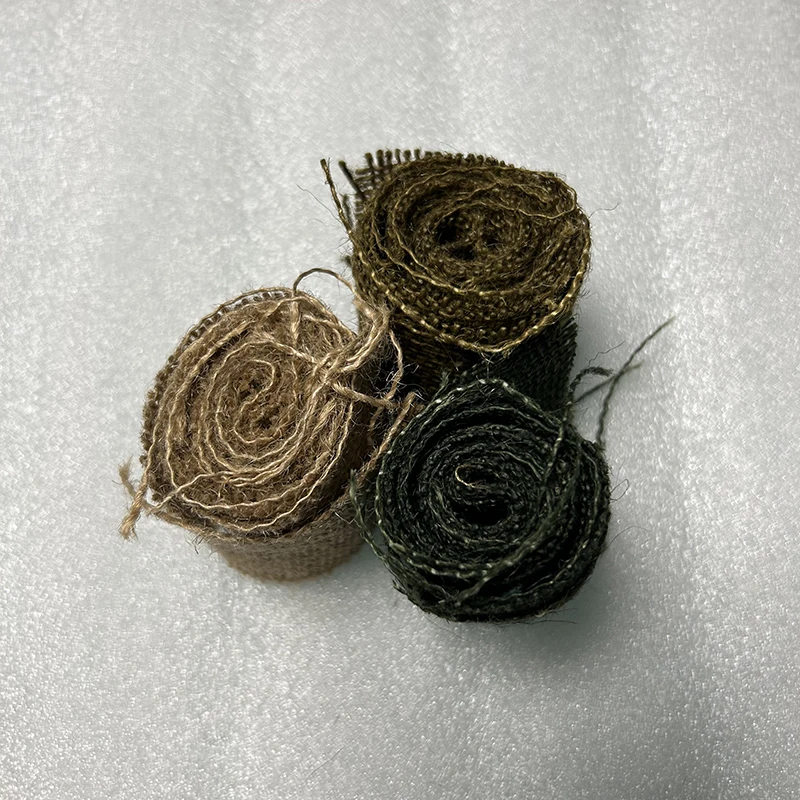 Cubierta de malla de camuflaje con tira de lino para casco - imagen 3