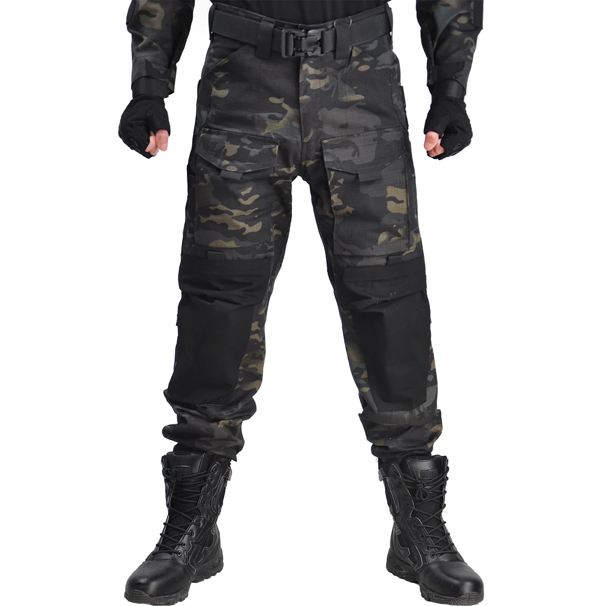 BLACK CAMO PANTS
