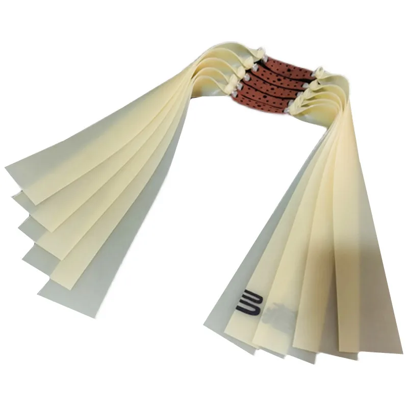 Tirachinas de caza de 0,6-2mm, potente banda de goma plana de alta elasticidad, catapulta para exteriores, accesorios de tiro profesional deportivo, 5 uds. - imagen 5