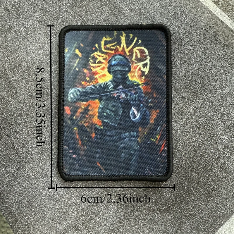 Insignia de moral de soldado táctico, parche impreso, brazalete, equipo de gancho y bucle, mochila para exteriores, accesorios para sombrero, pegatinas - imagen 4