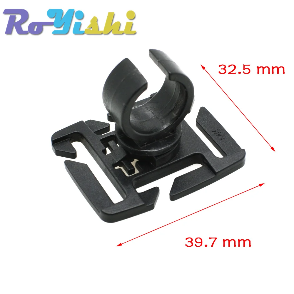 10 unids/pack MOLLE rotación esternón correa tubo Clip soporte hebilla correas 19mm/25mm - imagen 2