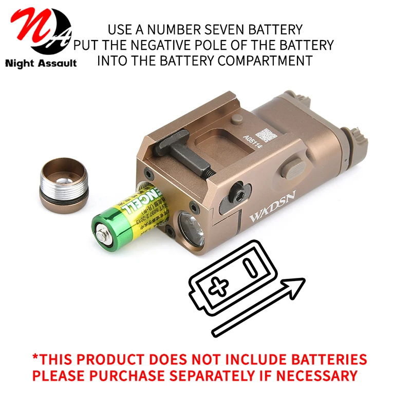 Táctica surefir xc1 linterna mini pistola pistola pistola pistola de aire ligero arma LED caza instantánea para Glock 17 18C 19 25 adecuado para 20mm picadiny - imagen 4