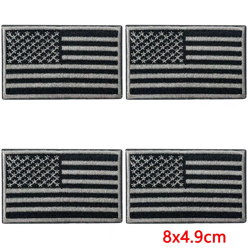 Parche termoadhesivo bandera americana táctico para ropa - imagen 3