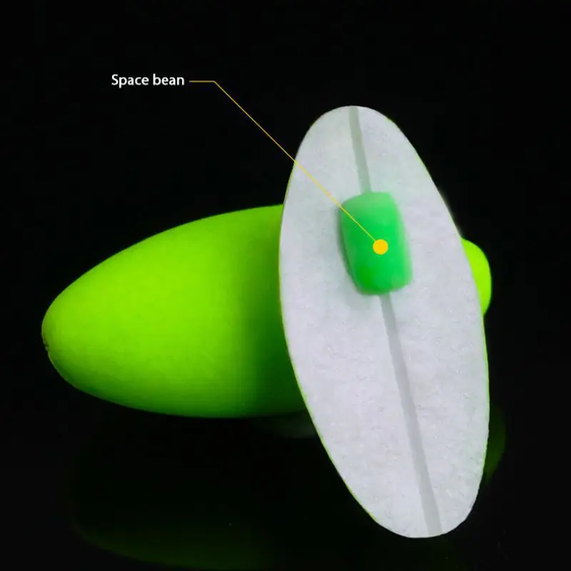 70 Uds. De goma de silicona, frijol espacial, carpa de mar, pesca con mosca, tapón ovalado de goma negra, flotador de pesca, herramientas de Control de flotador Bobber - imagen 4