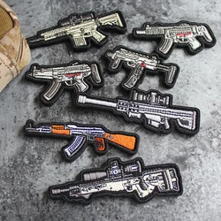 Parche Bordado AK Q Versión 81-1 Mini Rifle Klett Táctico Militar