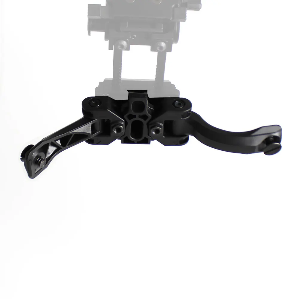 Soporte de montaje táctico para casco con brazo doble J para PVS15 PVS18 NVG, Base de montaje ajustable para visión nocturna - imagen 4