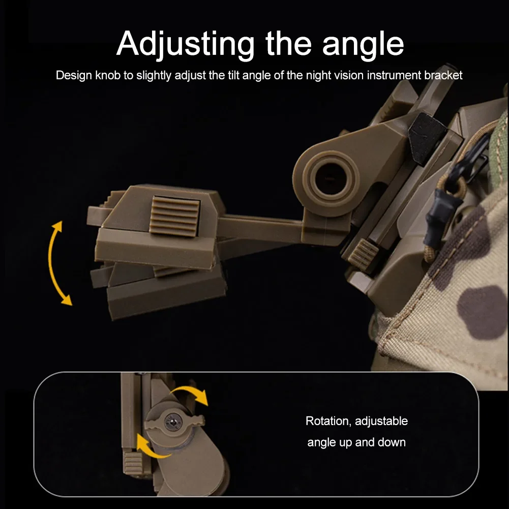 Soporte plegable para gafas de visión nocturna, accesorio de nailon para casco de Paintball y Airsoft, L4G24, NVG, PVS15, PVS18, PGPNVG18 - imagen 3