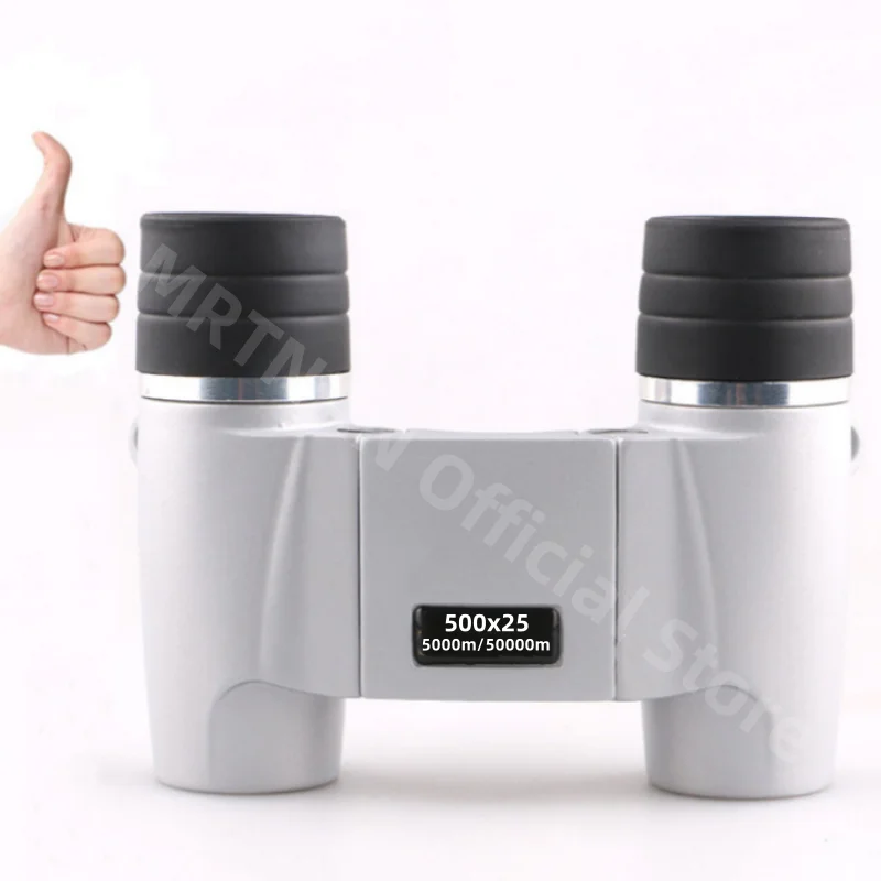 Binoculares portátiles 500x25 telescopio Bak4 prisma FMC recubrimiento para observación de aves caza Camping senderismo - imagen 2