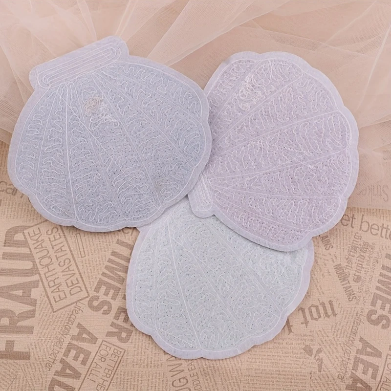 1-5 unids/lote parche de lentejuelas de dibujos animados de concha de lentejuelas parches bordados planchar en parches para ropa Jeans sombreros bolsos coser decorar DIY - imagen 3