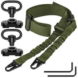 Eslinga táctica de dos puntos con giratorios QD ajustable 1,5 pulgadas