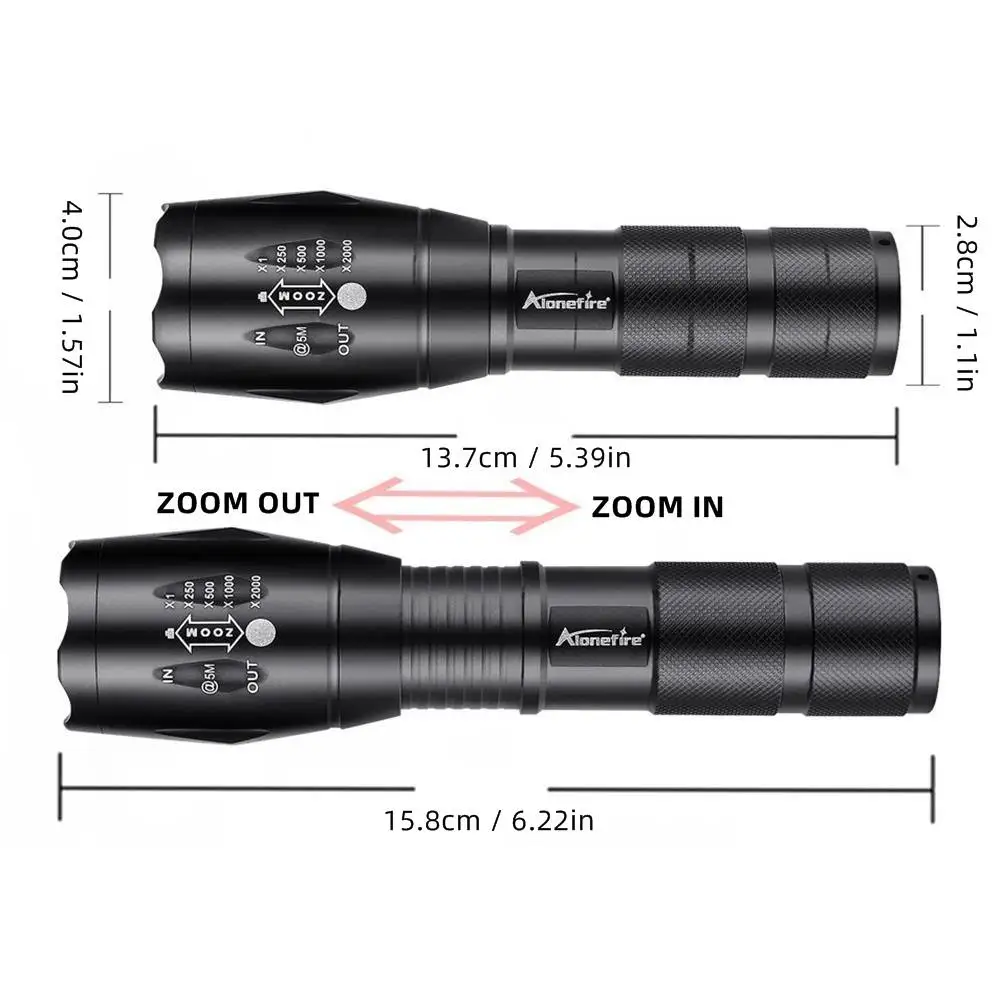 Zoom 2 en 1 luz amarilla + naranja linterna LED antorcha de alta potencia pesca al aire libre Camping caza fotografía Selfie luz de relleno - imagen 5