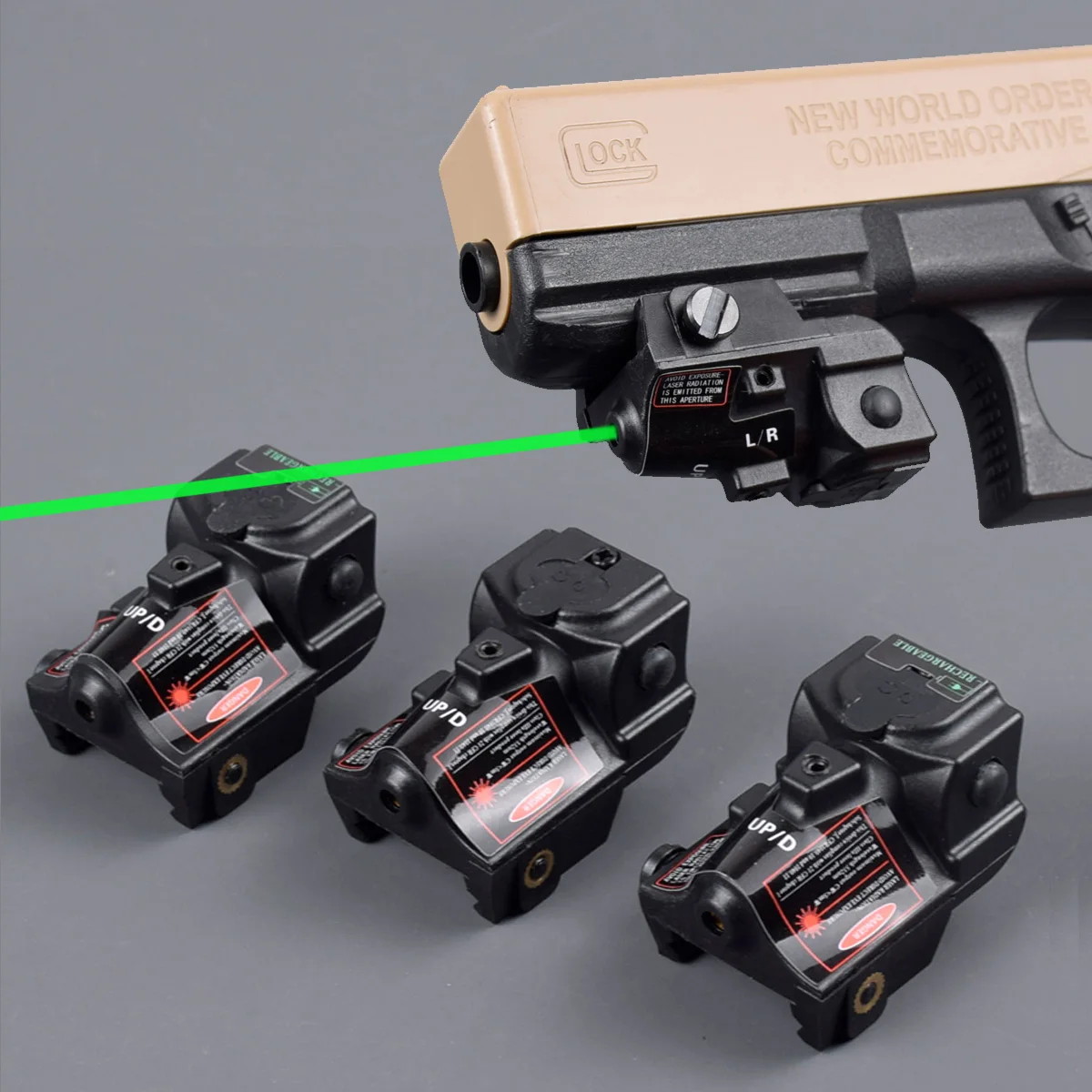 Mira láser táctica recargable para Glock Taurus G2C G3, pistola TORO recargable por USB, Mini Pistola Colt 1911, compatible con montaje Rai de 20mm