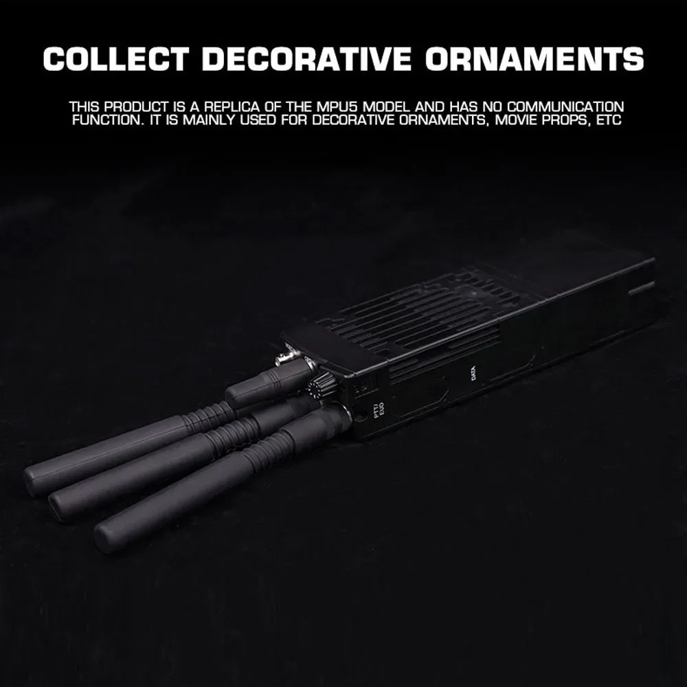 Modelo de Radio táctica MPU5 simulado desmontable para caza al aire libre Walkie-Talkie DIY Refit MPU5 Radio funda simulada CS Airsoft plástico - imagen 5