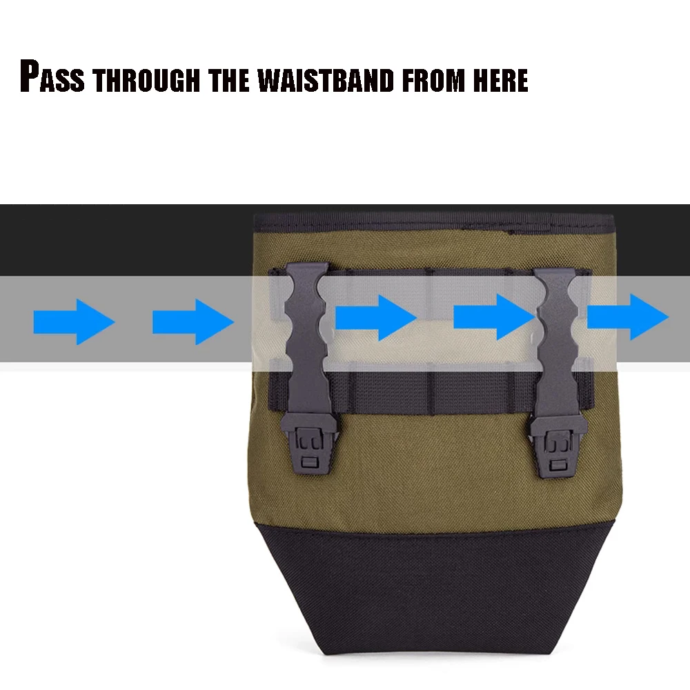 Nuevo ciclismo al aire libre, montañismo, correr, bolsa de reciclaje plegable táctica 1000D, bolsa de almacenamiento multifuncional, bolsa colgante Molle - imagen 5