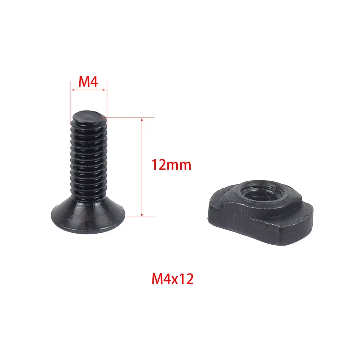Tornillos y tuercas M4 m-lok M Lok, rosca M4x12, adaptador de guardamanos de montaje de 10mm y 12mm, accesorio de caza para Rifle de perfil bajo, 10 Uds. - imagen 4
