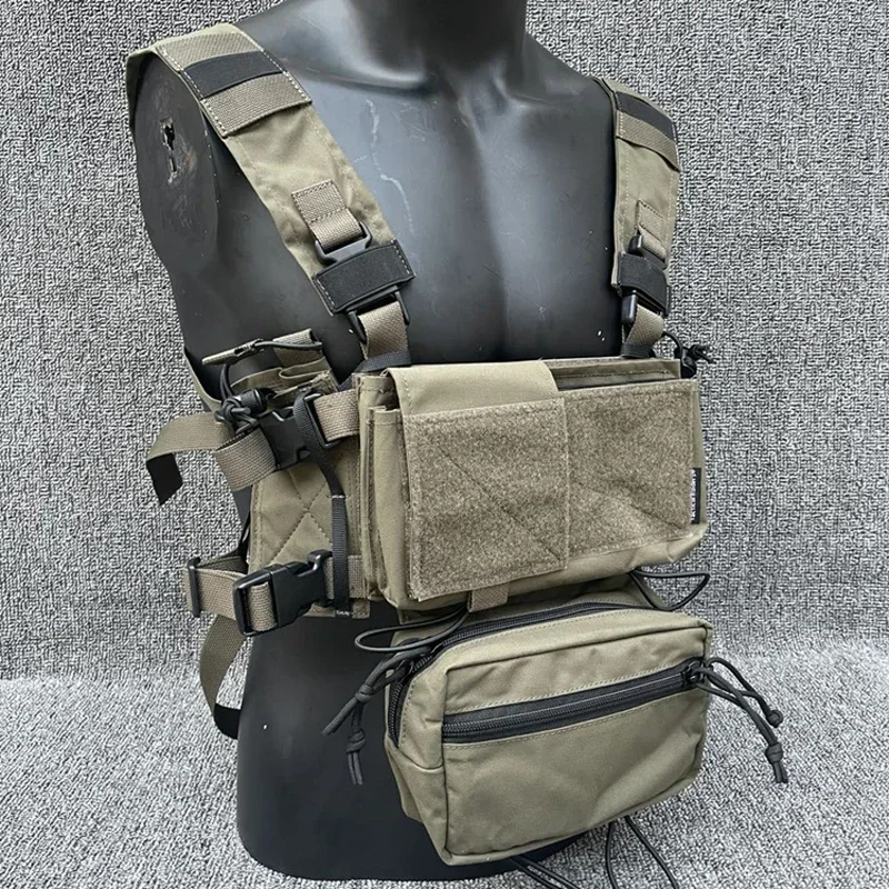 Equipo táctico MK3 para el pecho, chaleco de caza ligero Modular Airsoft, conjunto completo de bolsa magnética 5,56, Pantiball - imagen 4