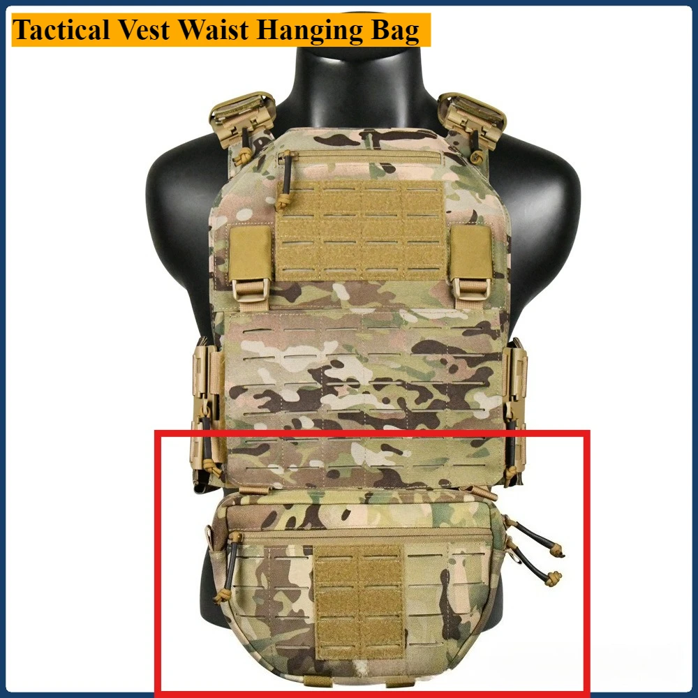 CLUSGO-bolsa de herramientas multifuncional Molle de nailon 1000D, bolsa de utilidad, chaleco táctico, bolsa colgante de cintura - imagen 2