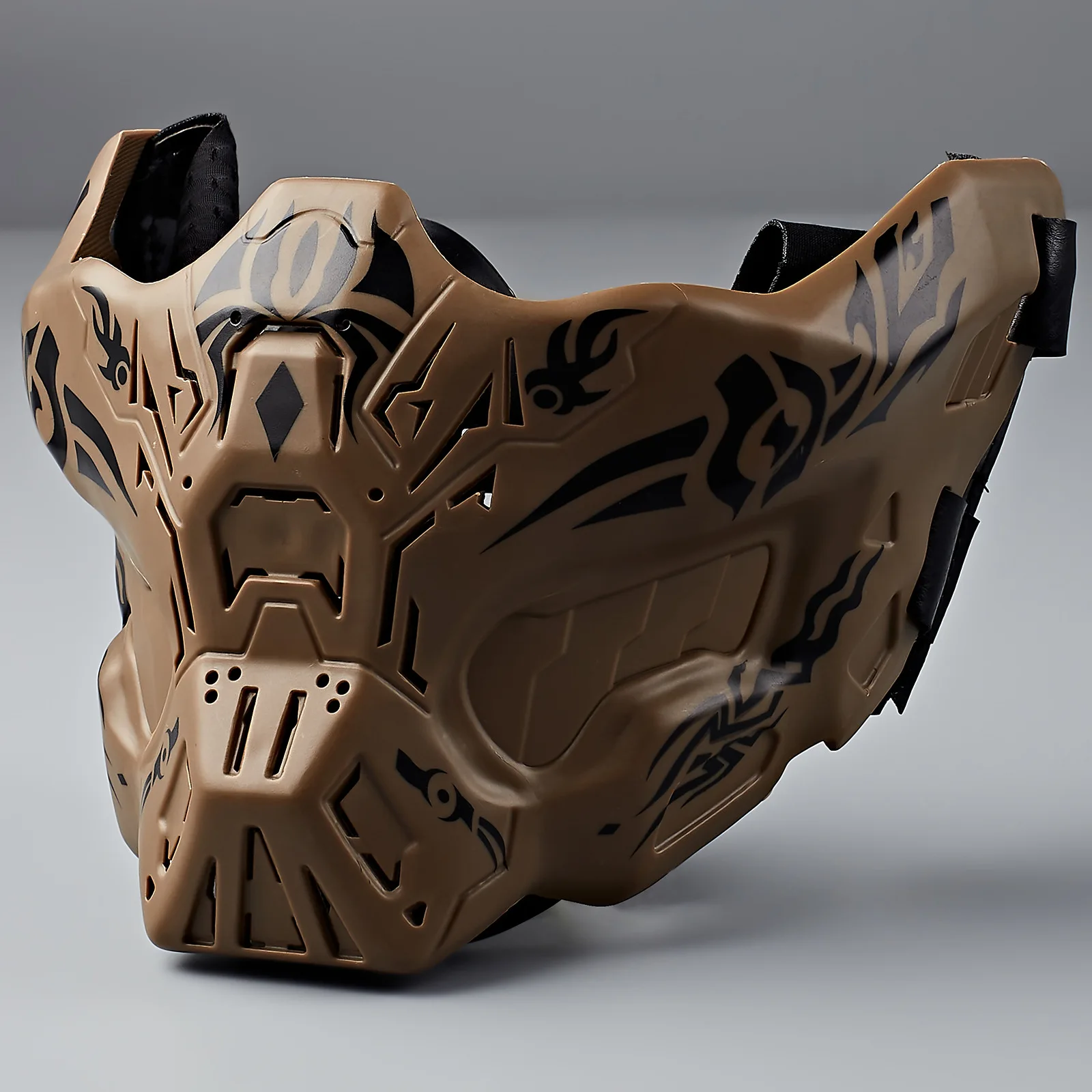 Máscara protectora multifuncional táctica de media cara para exteriores, juguete de decoración CS para personas reales - imagen 2