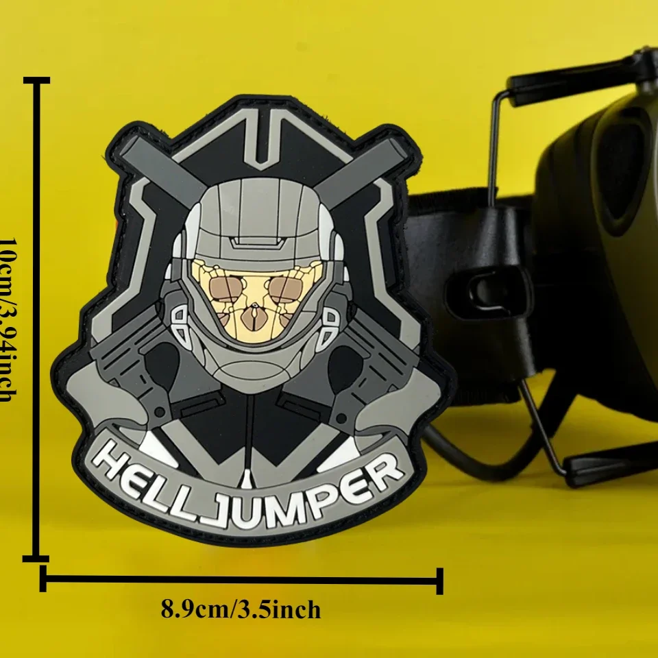 Parche táctico HellJumper PVC 3D – Moral militar gancho y bucle - imagen 3