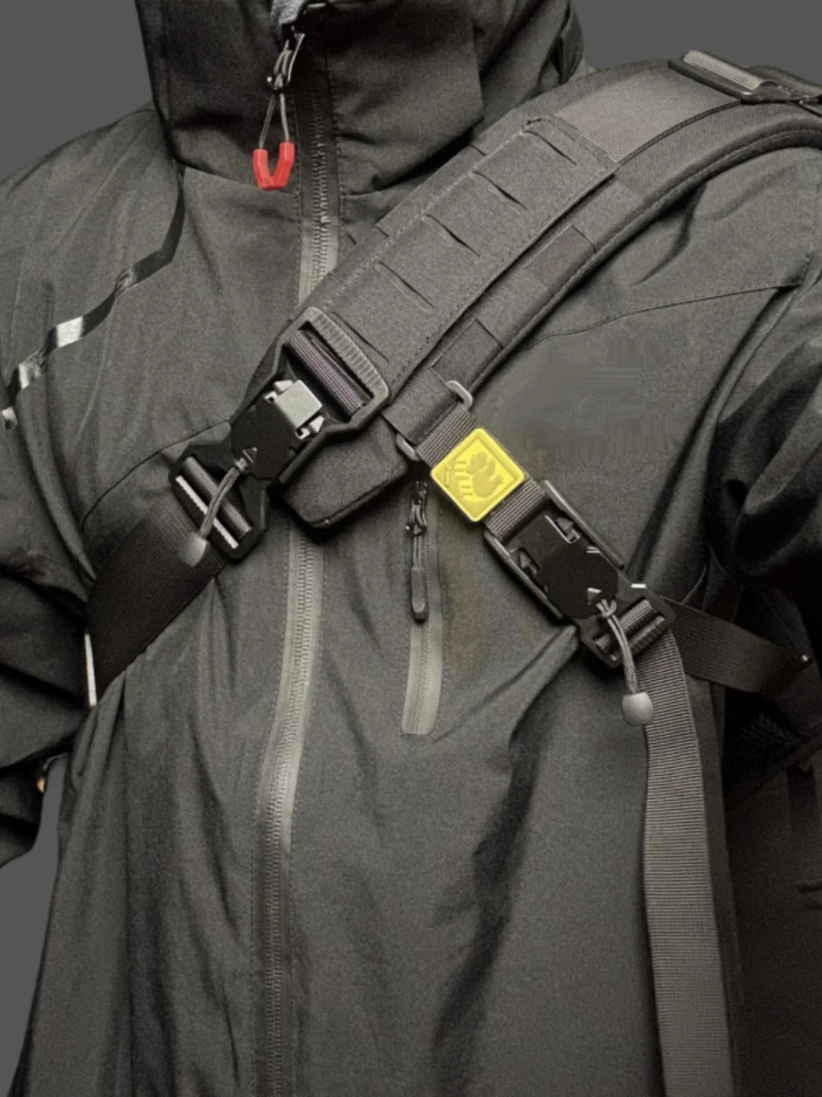 Hombreras caóticas, correa de hombro, correa Universal antideslizante transpirable, hombreras para aliviar el estrés, correa auxiliar Molle - imagen 2