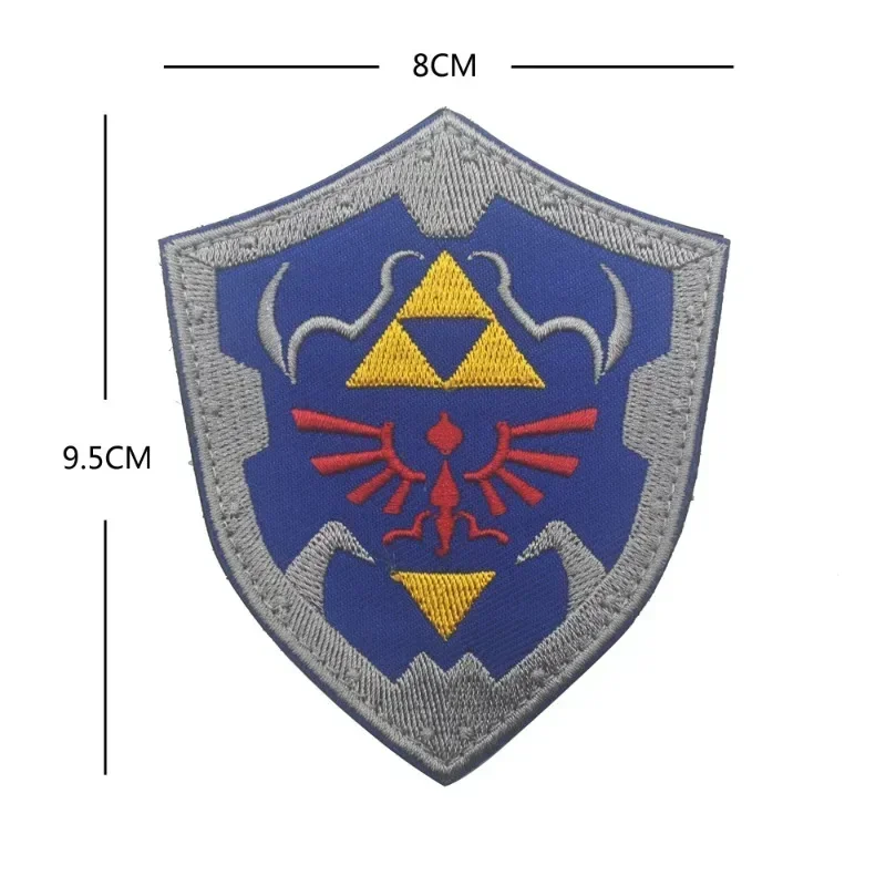 Parches bordados Zelda Legends, parche táctico con gancho y bucle, insignias de moral para sombreros, ropa, emblema del logotipo real en la mochila - imagen 3