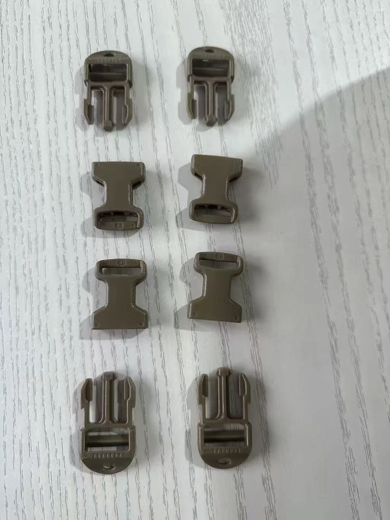 Hebilla de conexión rápida para mochila, chaleco para deportes al aire libre, hebilla de ajuste de correas de 3/4 pulgadas, 4 Uds.