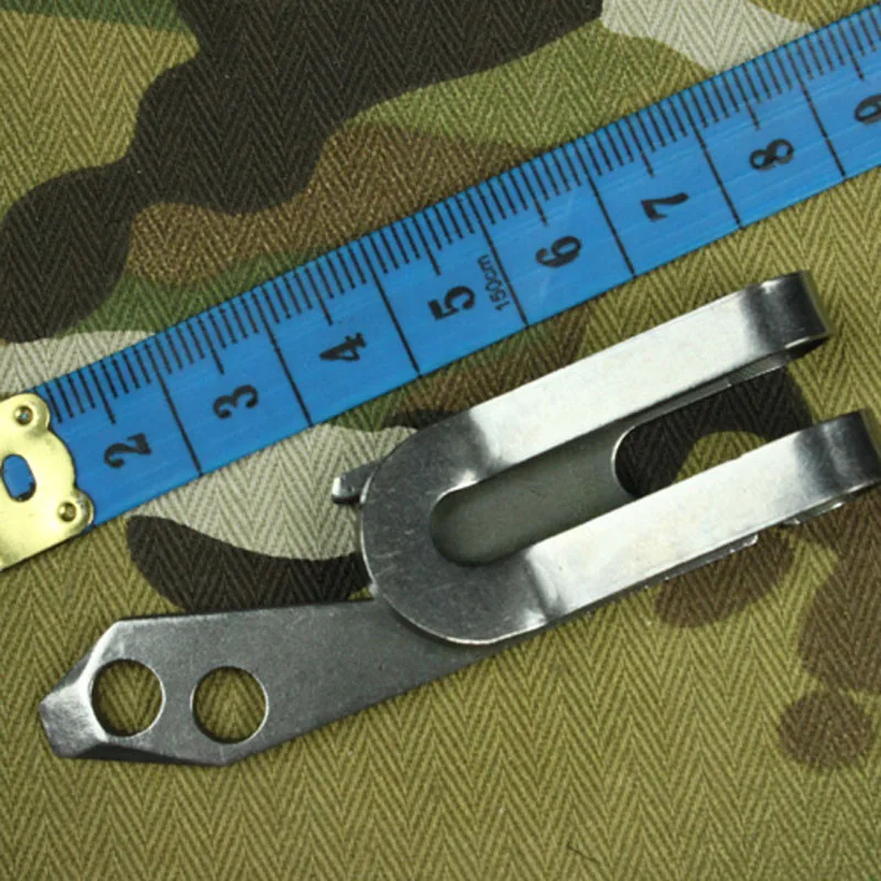 Cartera multifuncional portátil de acero inoxidable para exteriores, abridor de Clip para la cintura, Kit de viaje, accesorios para senderismo - imagen 2