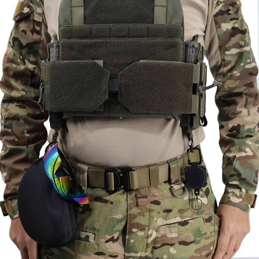Chaleco táctico Wingman V2 estilo Ferro, soporte de Radio elástico, bolsa para revistas, soporte para Walkie FCPC V5, chaleco Airsoft de caza, equipo - imagen 3
