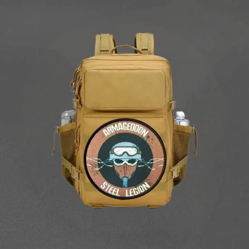Parche de Impresión de la Legión de Acero de Armagedón, Parche Táctico con Gancho y Bucle, Insignia de Moral, Pegatinas para Mochila, Parches para Ropa