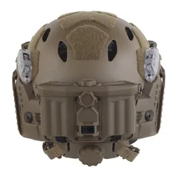 Sistema de fuente de alimentación de riel de arco Modular, lámpara IR, linterna LED, juego de casco SF con luz de señal doble, casco versión de lámpara completa