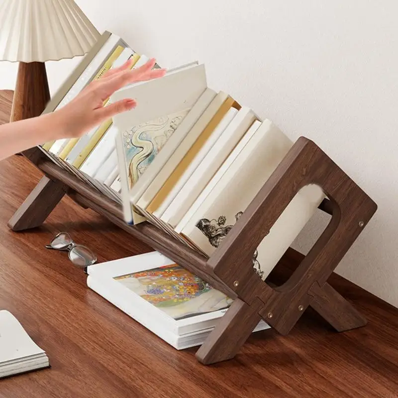 Estantería estantería estantería madera estantería portátil almacenamiento estante almacenamiento - imagen 5