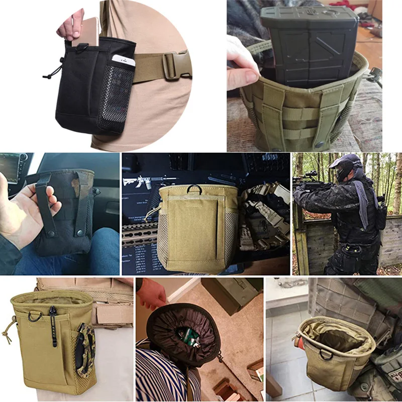 Bolsa táctica MOLLE portacargadores ajustable con hebilla en D - imagen 4
