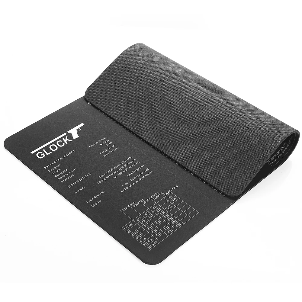 Alfombrilla limpieza armas universal – Goma resistente con diagrama - imagen 2