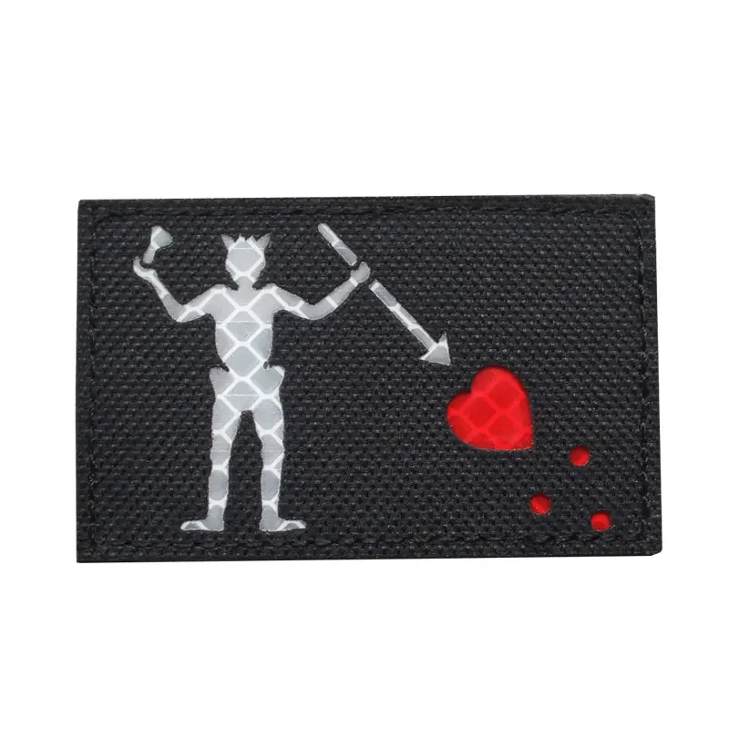 Brazalete adhesivo con grabado láser que brilla en la oscuridad de la bandera pirata Edward - imagen 4