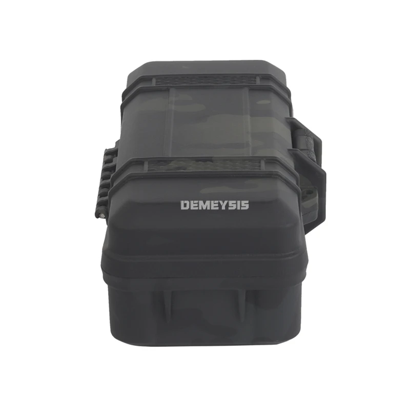 Caja de almacenamiento de linterna táctica a prueba de polvo con caja de herramientas acolchada para caza y tiro, Maleta con cerradura, estuche de accesorios de seguridad - imagen 4