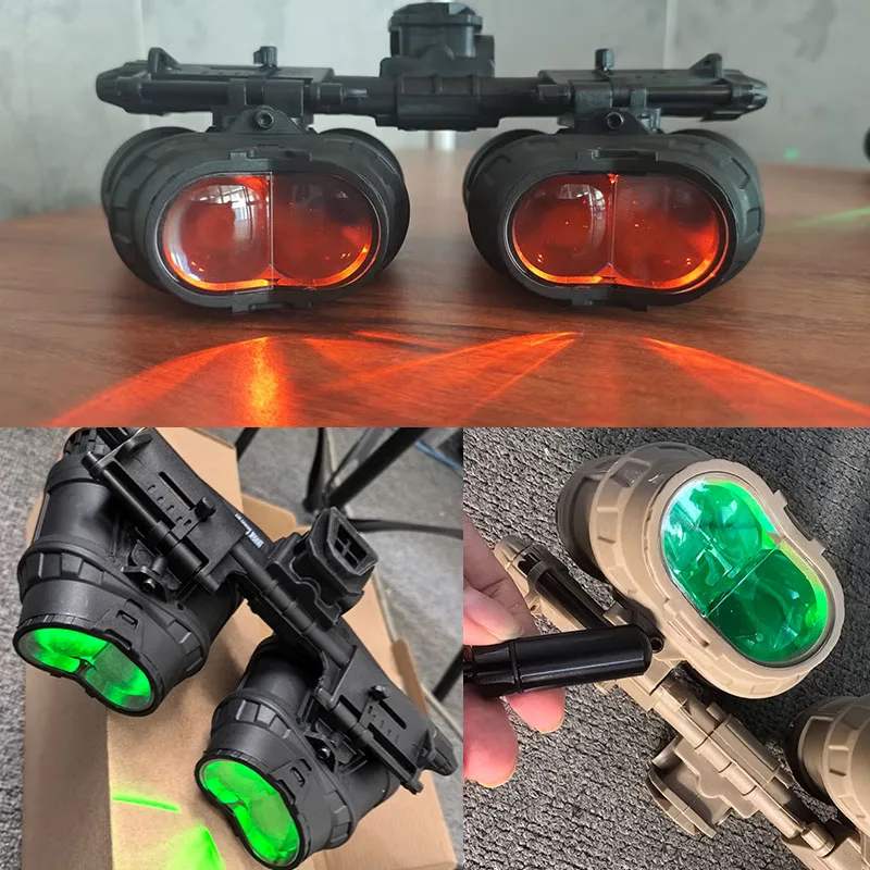 Accesorios para casco táctico Fma, cuatro ojos, cuatro tubos, cuatro espejos, modelo de dispositivo de visión nocturna Gpnvg18 - imagen 3