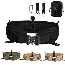 Cinturones de combate para hombre, faja táctica CS para caza, Airsoft, cintura de liberación rápida, escalada al aire libre, entrenamiento de senderismo, cinturón resistente