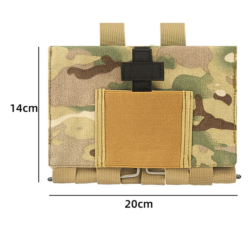 Bolsa táctica de primeros auxilios, MOLLE organizador médico de liberación rápida, supervivencia, caza al aire libre, bolsa de emergencia, Kit médico para acampar - imagen 3