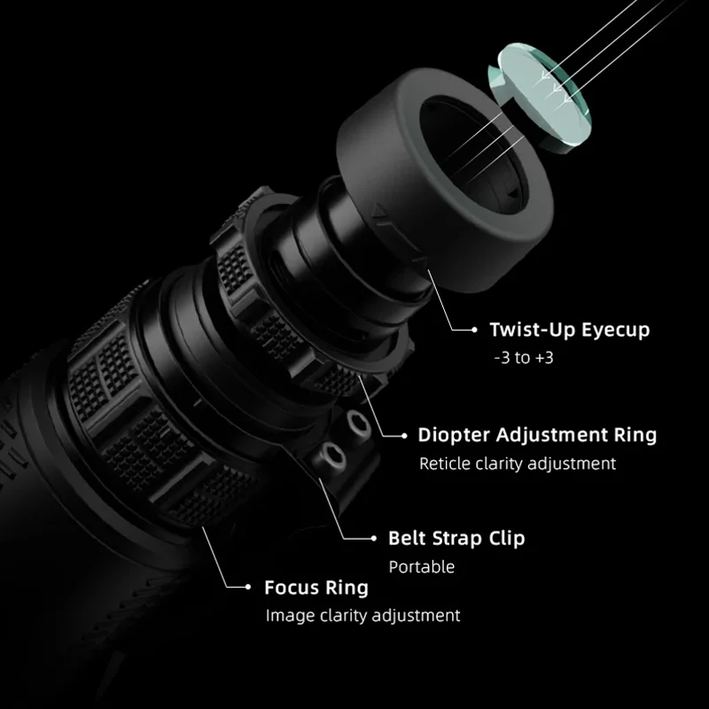 Óptica vectorial 8X42 telescopio Monocular al aire libre Camping caza observación de aves telescopios caza Ip67 impermeable - imagen 4